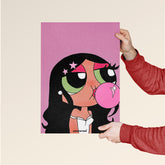 Urban Style Powerpuff Girl Bubble Gum Pop Art Poster
